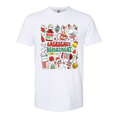 Christmas Er Nurse Emergency Department Er Ed Nurse Tech Softstyle CVC T-Shirt