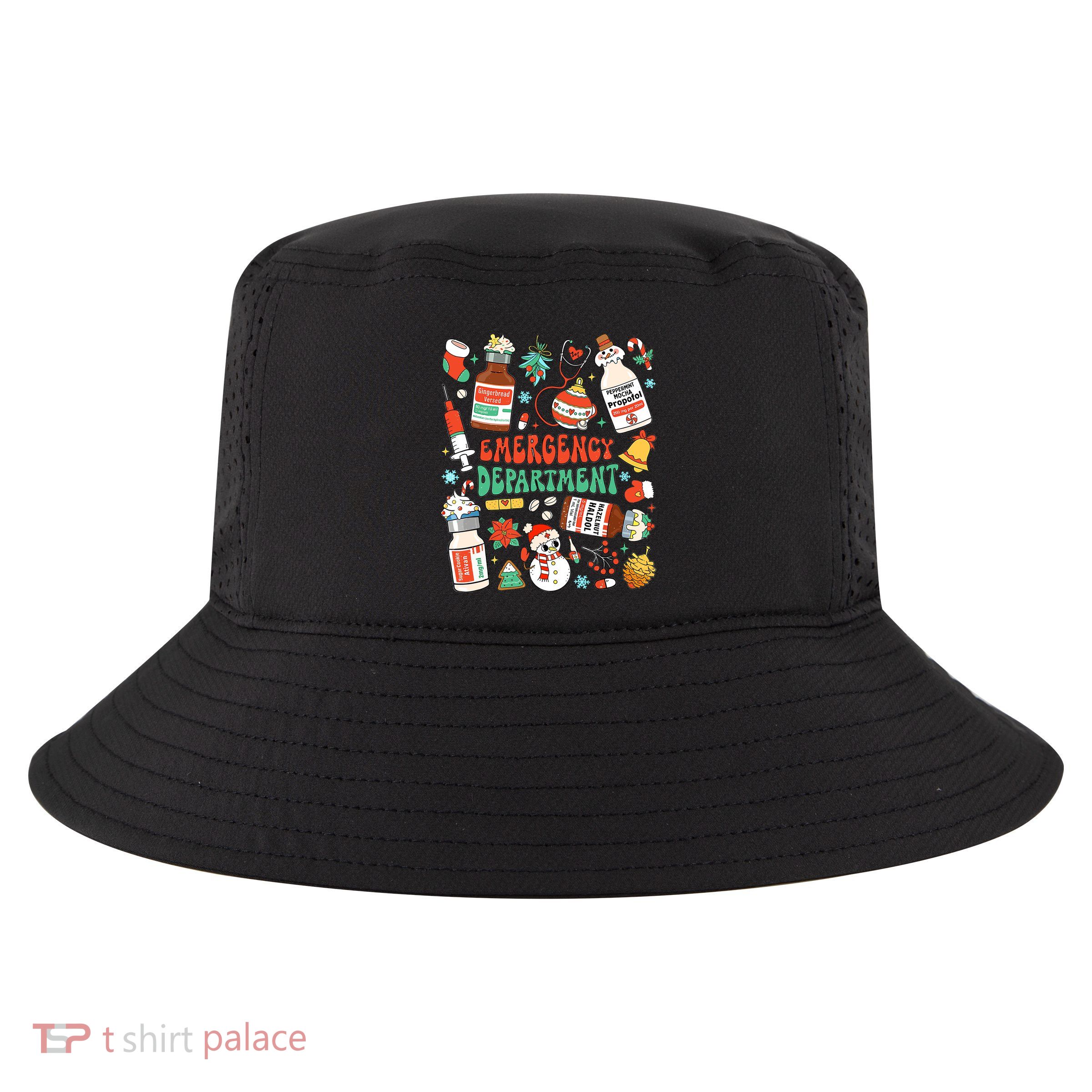 Christmas Er Nurse Emergency Department Er Ed Nurse Tech Cool Comfort Performance Bucket Hat