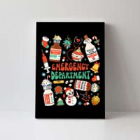 Christmas Er Nurse Emergency Department Er Ed Nurse Tech Canvas