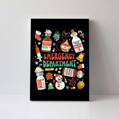 Christmas Er Nurse Emergency Department Er Ed Nurse Tech Canvas