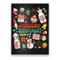 Christmas Er Nurse Emergency Department Er Ed Nurse Tech Poster