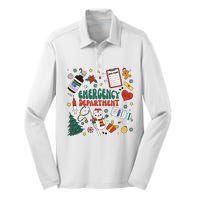 Christmas Er Nurse Shirts Women Emergency Department Nurse Silk Touch Performance Long Sleeve Polo