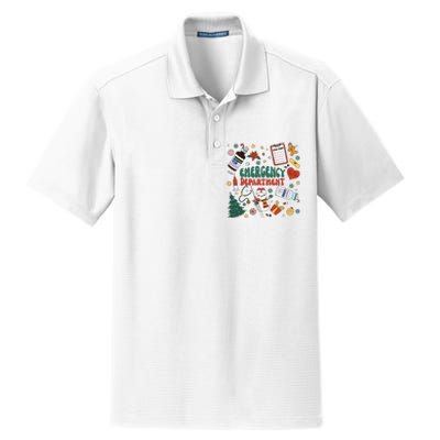 Christmas Er Nurse Shirts Women Emergency Department Nurse Dry Zone Grid Polo