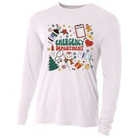 Christmas Er Nurse Shirts Women Emergency Department Nurse Cooling Performance Long Sleeve Crew