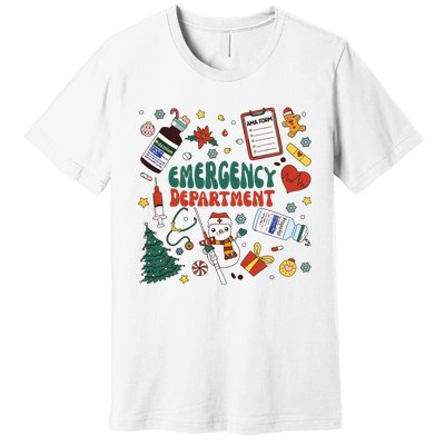 Christmas Er Nurse Shirts Women Emergency Department Nurse Premium T-Shirt