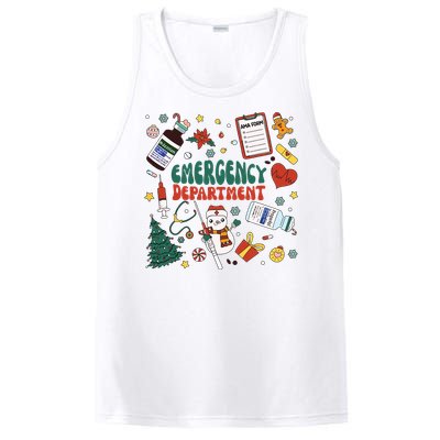 Christmas Er Nurse Shirts Women Emergency Department Nurse PosiCharge Competitor Tank