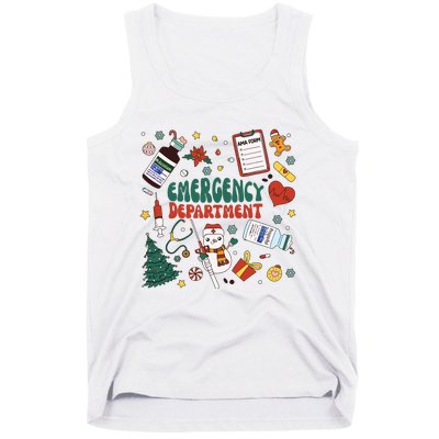 Christmas Er Nurse Shirts Women Emergency Department Nurse Tank Top