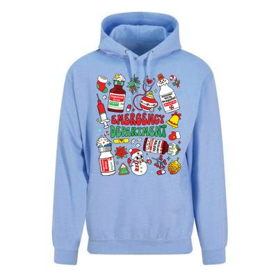 Christmas Er Nurse Emergency Department Er Ed Nurse Tech Unisex Surf Hoodie