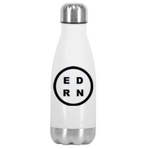 Cute Er Nurse Or Emergency Nurse Great Gift Stainless Steel Insulated Water Bottle