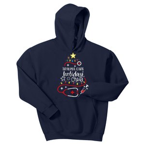 Christmas Emergency Nurse Tech Trauma Care Holiday Crew Kids Hoodie