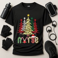 Christmas ER Nursing Xmas Tree Emergency Nurse Performance Shirt