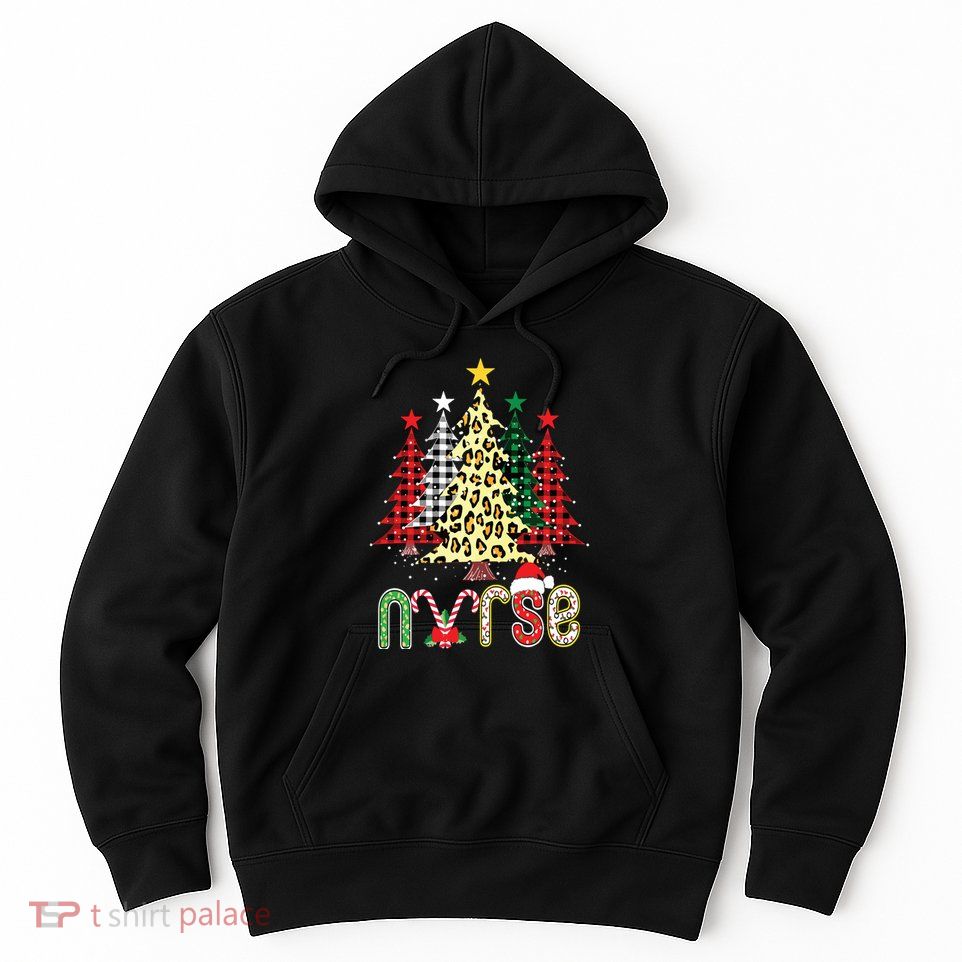 Christmas ER Nursing Xmas Tree Emergency Nurse Hoodie
