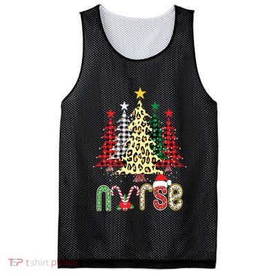 Christmas ER Nursing Xmas Tree Emergency Nurse Mesh Reversible Basketball Jersey Tank