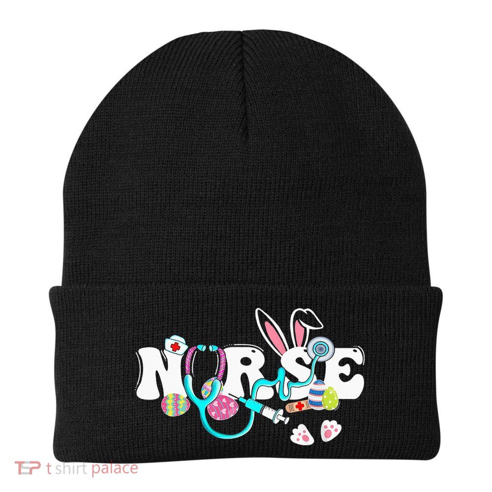 cute Easter Nurse easter bunny Easter Gifts For Nurses Beanie