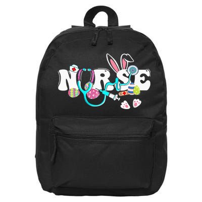 cute Easter Nurse easter bunny Easter Gifts For Nurses 16 in Basic Backpack