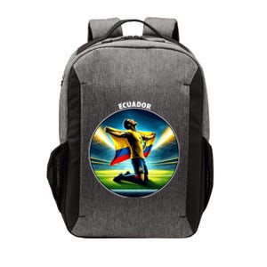 Cool Ecuador National Country Soccer Player Vector Backpack