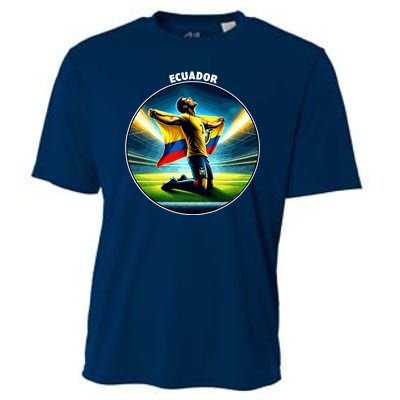 Cool Ecuador National Country Soccer Player Cooling Performance Crew T-Shirt