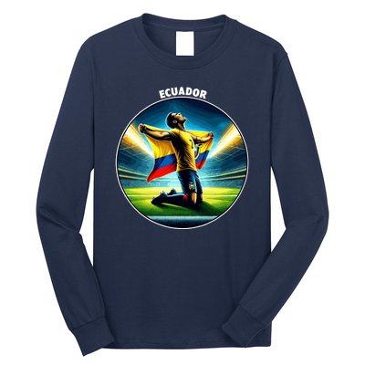 Cool Ecuador National Country Soccer Player Long Sleeve Shirt