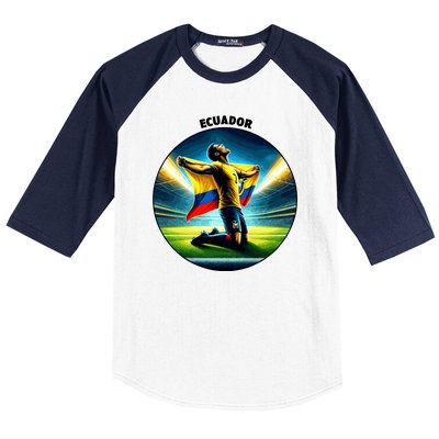 Cool Ecuador National Country Soccer Player Baseball Sleeve Shirt