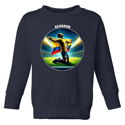 Cool Ecuador National Country Soccer Player Toddler Sweatshirt