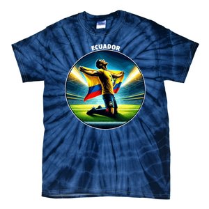 Cool Ecuador National Country Soccer Player Tie-Dye T-Shirt