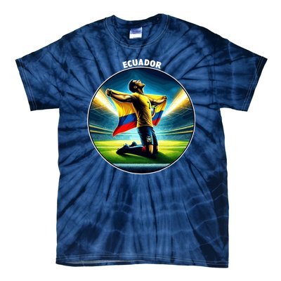 Cool Ecuador National Country Soccer Player Tie-Dye T-Shirt