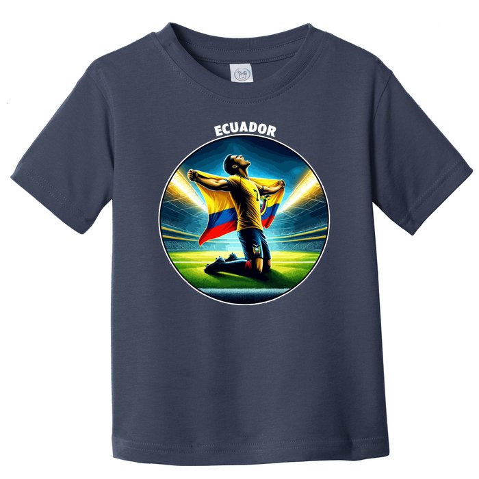 Cool Ecuador National Country Soccer Player Toddler T-Shirt