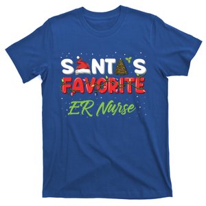 Christmas Er Nurse Funny Gift Santas Favorite Er Nurse Cute Gift T-Shirt