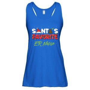 Christmas Er Nurse Funny Gift Santas Favorite Er Nurse Cute Gift Ladies Essential Flowy Tank