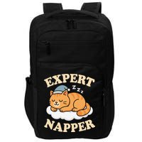 Cat Expert Napper Funny Kitty Sarcasm Humor Cat Saying Impact Tech Backpack