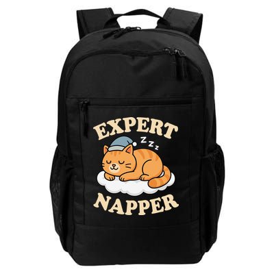 Cat Expert Napper Funny Kitty Sarcasm Humor Cat Saying Backpack