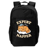 Cat Expert Napper Funny Kitty Sarcasm Humor Cat Saying Backpack