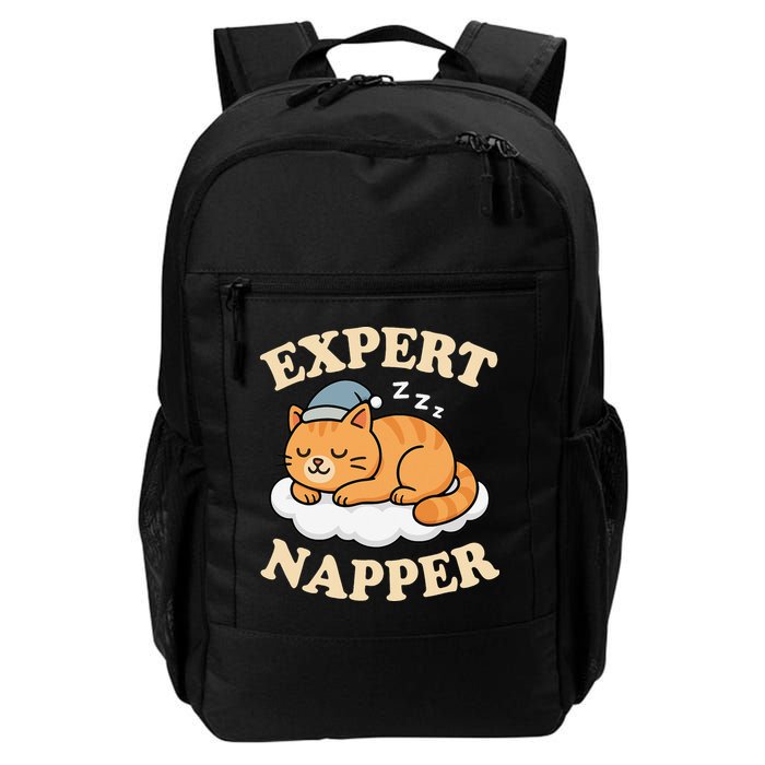 Cat Expert Napper Funny Kitty Sarcasm Humor Cat Saying Backpack