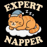 Cat Expert Napper Funny Kitty Sarcasm Humor Cat Saying 16 in Basic Backpack