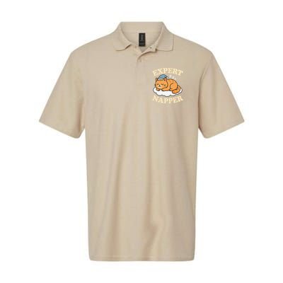 Cat Expert Napper Funny Kitty Sarcasm Humor Cat Saying Polo