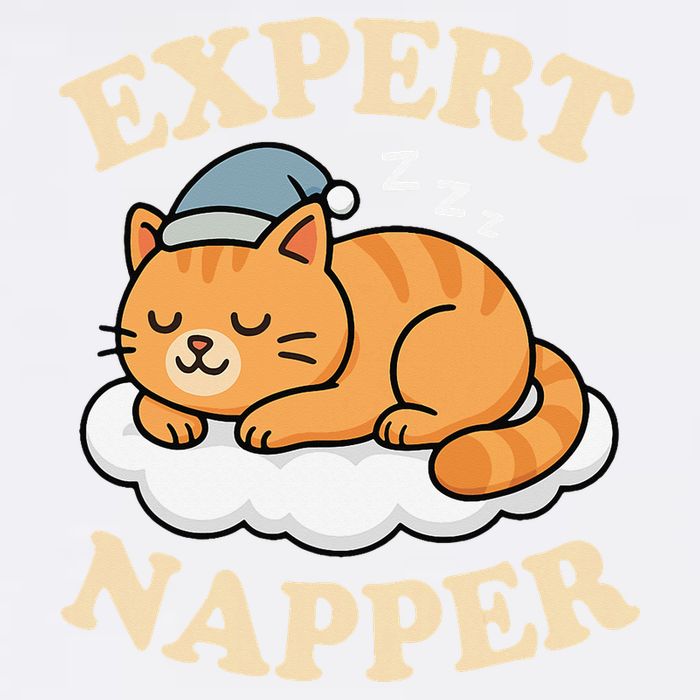 Cat Expert Napper Funny Kitty Sarcasm Humor Cat Saying Garment-Dyed Sweatshirt