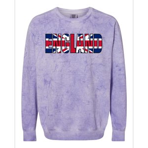 Cool England Name Flag Colorblast Crewneck Sweatshirt