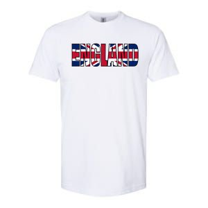 Cool England Name Flag Softstyle CVC T-Shirt