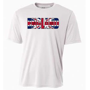 Cool England Name Flag Cooling Performance Crew T-Shirt