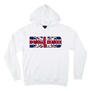 Cool England Name Flag Hoodie