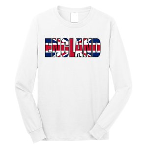 Cool England Name Flag Long Sleeve Shirt