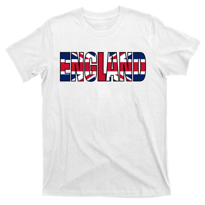 Cool England Name Flag T-Shirt