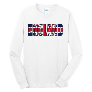 Cool England Name Flag Tall Long Sleeve T-Shirt