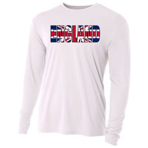 Cool England Name Flag Cooling Performance Long Sleeve Crew