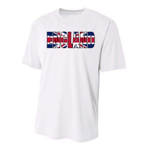 Cool England Name Flag Performance Sprint T-Shirt