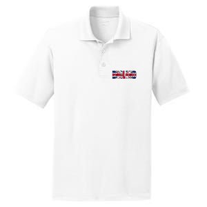 Cool England Name Flag PosiCharge RacerMesh Polo