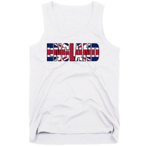 Cool England Name Flag Tank Top