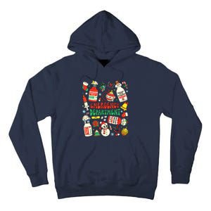 Christmas Er Nurse Emergency Department Er Ed Nurse Tech Tall Hoodie