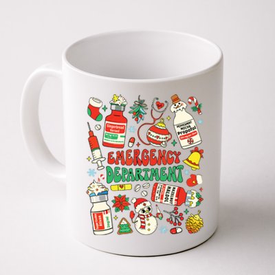 Christmas Er Nurse Emergency Department Er Ed Nurse Tech Coffee Mug