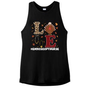 Cute Endoscopy Nurse Thanksgiving Costume With Stethoscope Gift Ladies PosiCharge Tri-Blend Wicking Tank